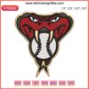 Arizona Diamondbacks Logo Embroidery Design, MLB Baseball Digital Stitching, Classic Team Emblem, Professional Sport Embroidery
