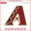 MLB Arizona Diamondbacks Embroidery Design, Digital Stitching Logo, Baseball Cap Motif, Sports Team Emblem Pattern