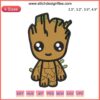 Cute Baby Groot Embroidery Pattern | Adorable Groot Marvel Digital Stitch Design | Perfect for Marvel Stitching Projects