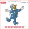 Donald Duck Christmas Embroidery Design featuring festive Disney-themed digital stitching for holiday projects.