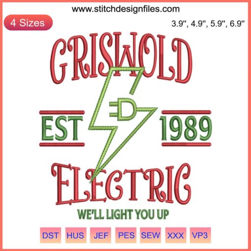Clark Griswold Embroidery Design 1989 | Christmas Digital Stitching, Griswold Family, Holiday Pattern, Festive Decoration