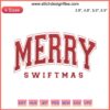 Merry Swiftmas Embroidery Design featuring Taylor Swift-themed Christmas digital stitching pattern with festive elements.
