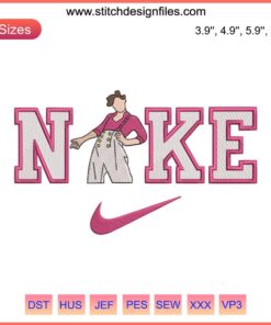 Harry Styles x Nike Embroidery Design Digital File | Stylish Fan Gift Embroidery Pattern | Custom Stitch Art Decor