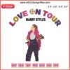 "Love On Tour 2023 Harry Styles embroidery design featuring vibrant stitching of Wembley Night 3 concert theme. Digital pattern."