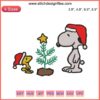 Snoopy Woodstock Peanuts Christmas Embroidery Design, cartoon digital stitching, festive holiday decor, cute Santa hat, winter embroidery