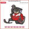 Snowmobile Embroidery Design for Extreme Sport Enthusiasts | Digital Stitching Pattern for Snowmobile Tours