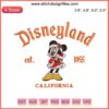 Minnie Mouse Christmas Embroidery Design, Disneyland California, Est. 1955, Digital Stitching, Holiday Theme, Disney Embroidery
