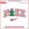 Baby Grinch Christmas x Nike Embroidery Design, cute digital stitching, perfect holiday gift, vibrant festive graphics