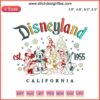 Disneyland Christmas Embroidery Design, Est. 1959, California Digital Stitching, festive holiday decor pattern.