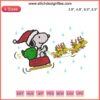 Snoopy Santa and Woodstock Reindeer Embroidery Design, Christmas Peanuts Digital Stitching, Festive Holiday Craft Pattern