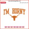 Texas Longhorns Embroidery Design - Retro Football Logo, Digital Stitch, I'm Horny, Sports Team Pattern.