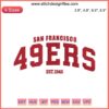 San Francisco 49ers Embroidery Design, Est 1946 | NFL Inspired Football Digitizing | 49ers Logo Embroidery
