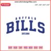 Buffalo Bills Est 1960 Embroidery Design showcasing NFL team logo, perfect for Buffalo Bills football fans and embroidery projects.