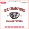 "SEC Champions Alabama Football Embroidery Design 2023: Dynamic digital stitching celebrates Alabama's triumph in the SEC."