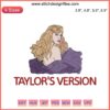 Taylor Swift Digital Embroidery Design - Taylor's Version Stitching, Intricate Patterns for Fans, Customizable Downloadable File