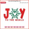 Snowflake Mickey Mouse Embroidery Design | Joy to the World | Festive Digital Stitching | Disney Christmas Embroidery Pattern