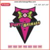 Savannah Bananas Party Animals Tuxedo Embroidery Design | Baseball Team Digital Stitching | Fun Custom Logo Design