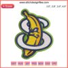 Savannah Bananas Logo Embroidery Design: Money Banana Baseball digital stitching, fun sports-themed embroidery pattern.