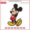 Mickey Mouse Cute Embroidery Design: Adorable Disney Digital Stitching for Craft Projects, Kids Fashion, DIY Decor