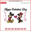 Valentine Mickey & Minnie Love Embroidery Design: Disney Stitching, Valentine's Day, Digital Pattern, Romantic Cartoon Embroidery