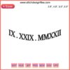 Arc Roman Numeral Digital Embroidery Design, Customizable Stitching Pattern, Elegant Numeral Art for Personalized Crafts