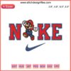 Super Mario Run x Nike Embroidery Design, Digitizing File; Fun Mario Embroidery Pattern, Gamer Fashion Sewing File