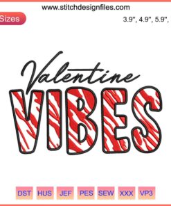 Heart-shaped embroidery design with elegant stitching patterns, perfect for Valentine's Day crafts and romantic gifts.