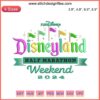 Disneyland Half Marathon 2024 Embroidery Design: runDisney logo, castle silhouette, vibrant stitching - Digital Sewing Pattern