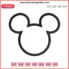 "Mickey Head Outline Embroidery Design: Disney Mickey Mouse Digital Stitching, Perfect for DIY Crafts & Fashion Projects"