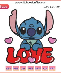 Heart and arrow Valentine embroidery design file, romantic gift, digital stitching pattern, Love Stitch, easy to digitize.