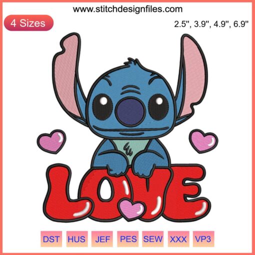 Heart and arrow Valentine embroidery design file, romantic gift, digital stitching pattern, Love Stitch, easy to digitize.