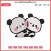 Cute Mochi Mochi Panda Embroidery Design | Adorable Digital Stitching Pattern for Creative Craft Projects