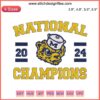 "Michigan Wolverines 2024 National Champions Embroidery Design, NCAA College Football Digital Stitching"