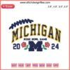 Michigan Rose Bowl Champions 2024 Embroidery Design: Blue & Maize Stitching, Wolverine Logo, Perfect Gift for Fans