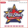 2024 NHL All-Star Game Toronto Embroidery Design | Digital Stitching, NHL Logo, Toronto Skyline, Ice Hockey, Sports Craft