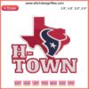 Houston Texans Logo Embroidery Design, Digital Stitching, Team Colors, Perfect for H-Town Football Fans Crafts and Apparel