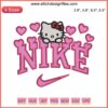 Hello Kitty Hearts Embroidery Design by Nike | Sanrio Valentine Digital Stitching | Cute love-themed pattern