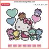 Hello Kitty and Teddy Bears Embroidery Design | Cute Sanrio Digital Stitching for Crafting & Sewing Projects