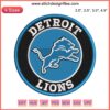 Detroit Lions Embroidery Design - NFL Logo, Digital Football Stitching, Perfect for Custom Apparel & Crafts