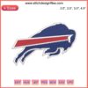Buffalo Bills Embroidery Design featuring NFL Football Logo, showcasing digital stitching details for crafting projects.
