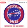 Embroidery design featuring the NFL Buffalo Bills logo for digital stitching, perfect for football fans and crafting projects.