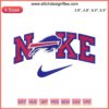 Buffalo Bills x Nike NFL Embroidery Design: Iconic Buffalo logo digital stitching on vibrant textile background.