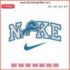 Detroit Lions x Nike NFL logo digital embroidery design featuring detailed stitching of the iconic lion emblem.