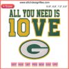 Green Bay Packers Jordan Love Embroidery Design | Digital Sports Logo Stitching | Packers QB Embroidered Pattern