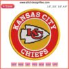 Kansas City Chiefs Logo Embroidery Design, American Football Digital Stitching, NFL Embroidery, Chiefs Logo Pattern