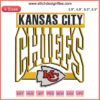 Retro Kansas City Chiefs Football Embroidery Design, perfect digital stitching gift for passionate Chiefs football fans.