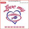 Buffalo Bills football embroidery design for fans, featuring team logo in vibrant colors. Perfect for embroidery enthusiasts.