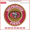 San Francisco 49ers Logo Embroidery Design | NFL American Football Digital Stitching Pattern