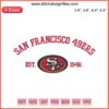 San Francisco 49ers Est. 1946 Embroidery Design | NFL Football Digital Stitching | Vintage Team Logo | NFL Fan Craft Pattern