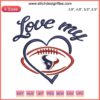 Houston Texans Embroidery Design | NFL Football Digital Stitching | Team Logo with Football Motifs | Fan Apparel Craft